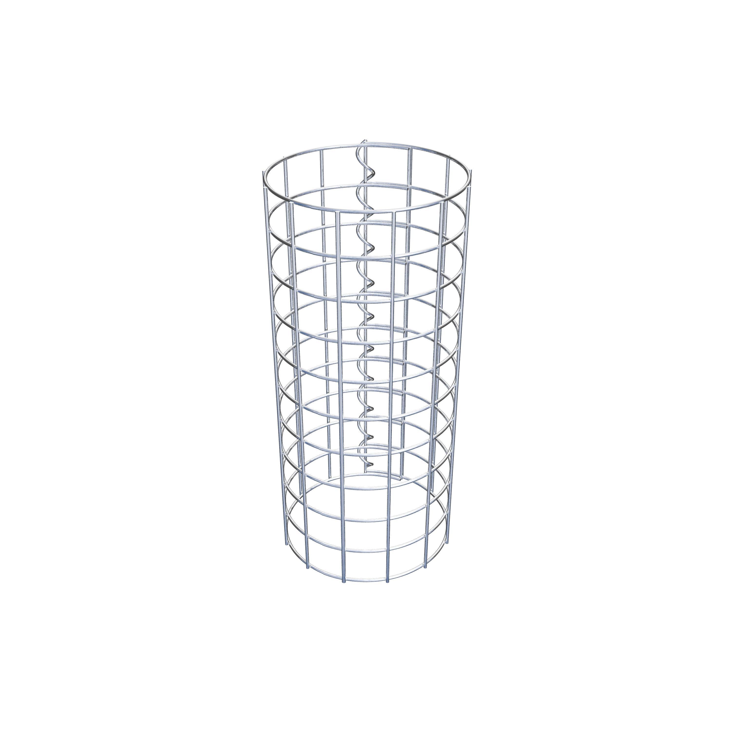 Coluna de gabião diâmetro 22 cm MW 5 x 5 cm redondo