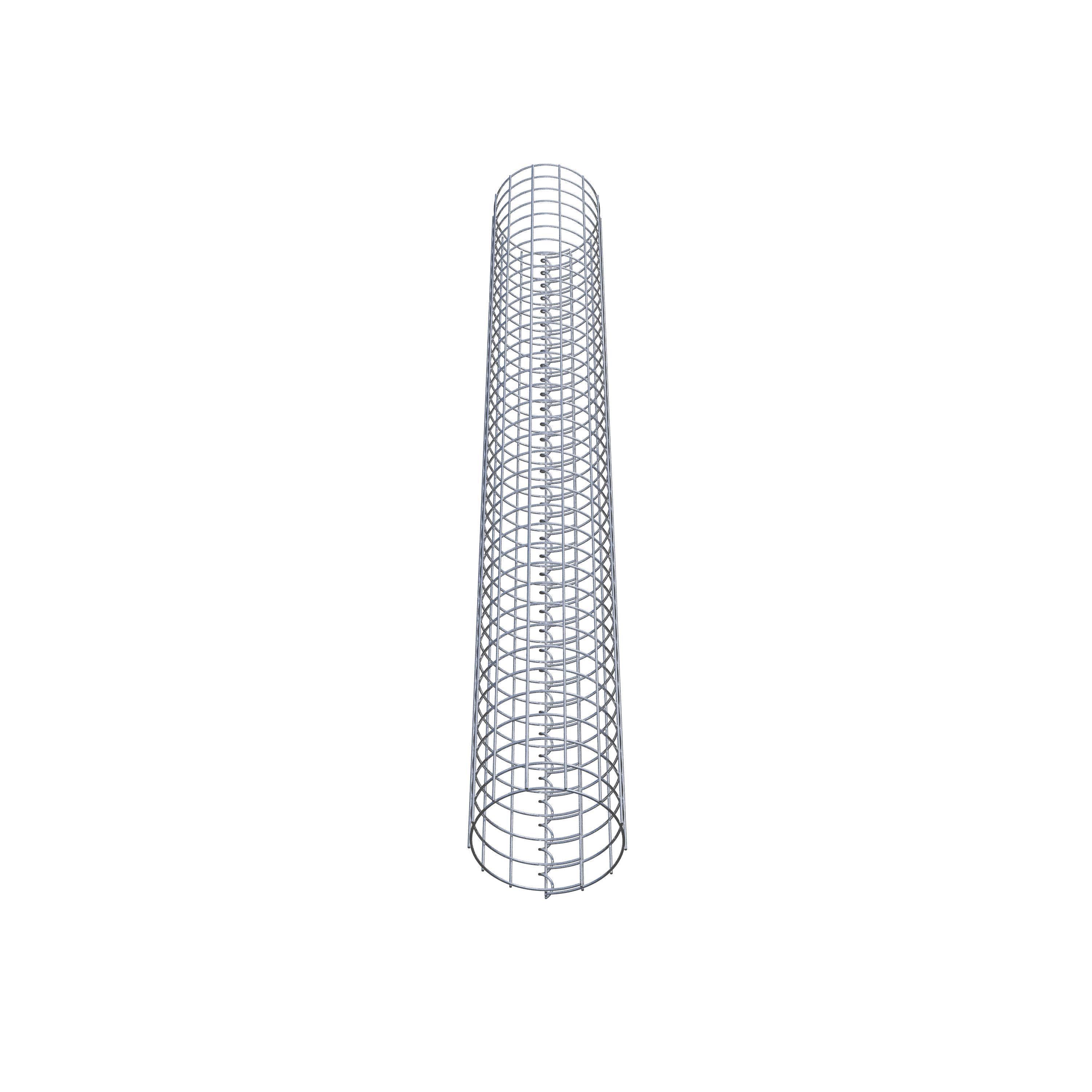 Coluna de gabião diâmetro 22 cm MW 5 x 5 cm redondo