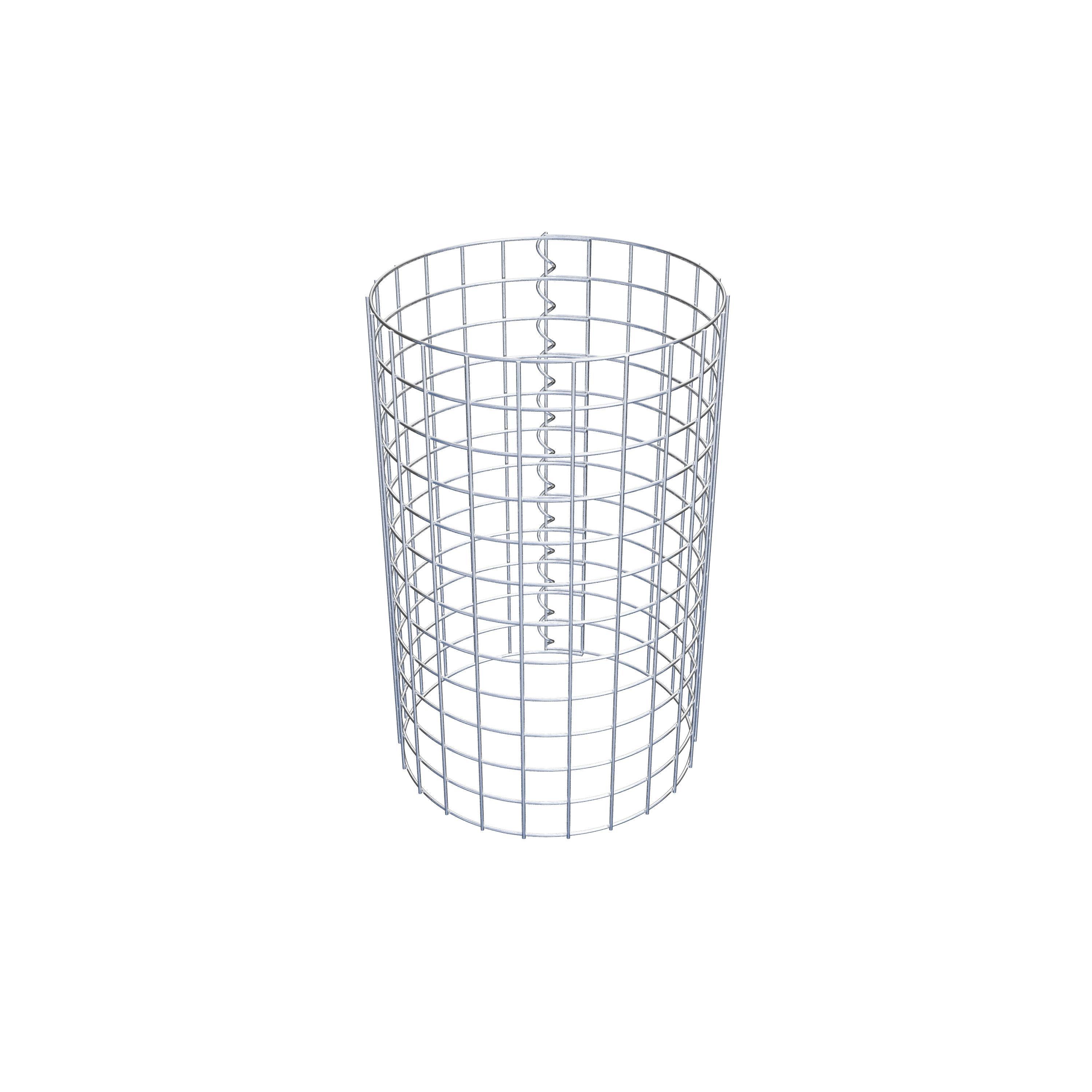 Coluna de gabião diâmetro 37 cm MW 5 x 5 cm redondo