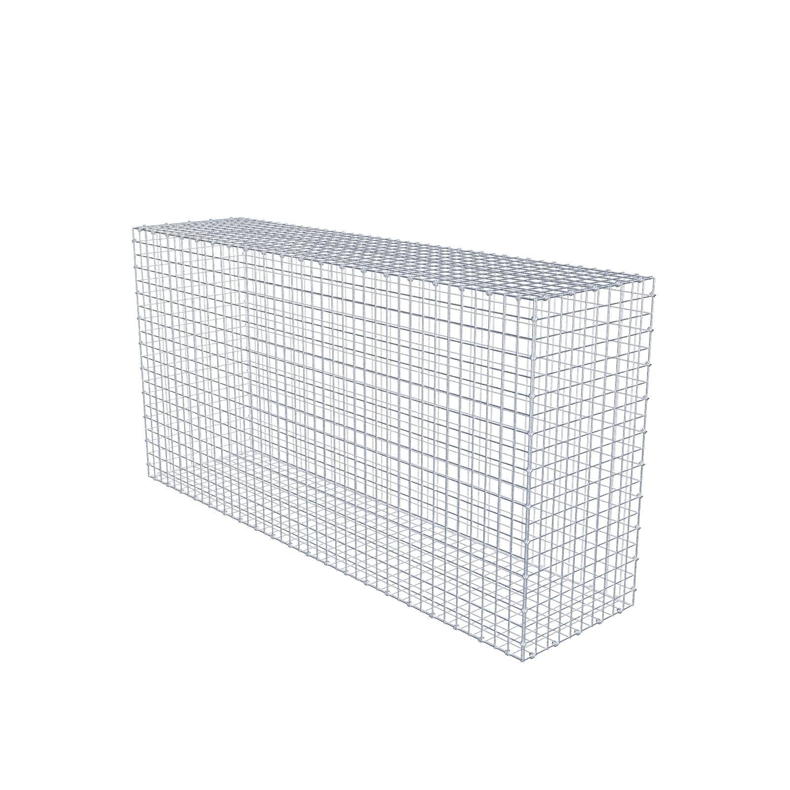 Gabbione 200 cm x 100 cm x 50 cm (L x H x P), maglia 5 x 5 cm, anello a spirale