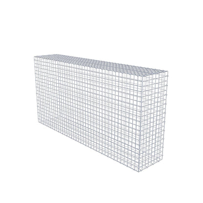 Gabion 200 cm x 100 cm x 40 cm (L x H x D), maskstorlek 5 x 5 cm, spiralring