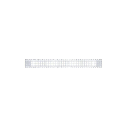Gabione 200 cm x 100 cm x 20 cm (L x H x T), Maschenweite 5 x 5 cm, Spiralring
