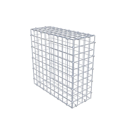 Gabione 50 cm x 50 cm x 20 cm (L x H x T), Maschenweite 5 x 5 cm, Spiralring