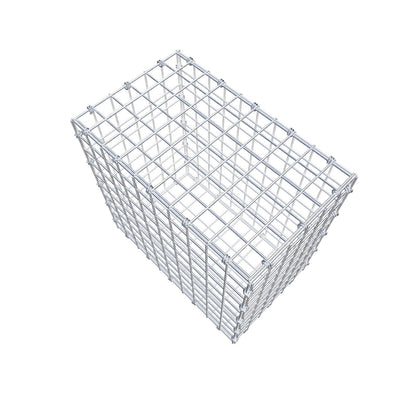 Gabion 50 cm x 50 cm x 30 cm (L x H x D), maskestørrelse 5 x 5 cm, spiralring