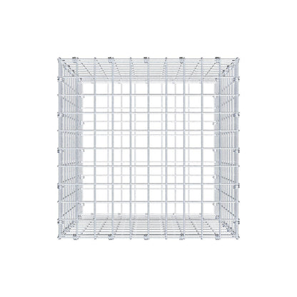Gabione 50 cm x 50 cm x 50 cm (L x H x T), Maschenweite 5 x 5 cm, Spiralring