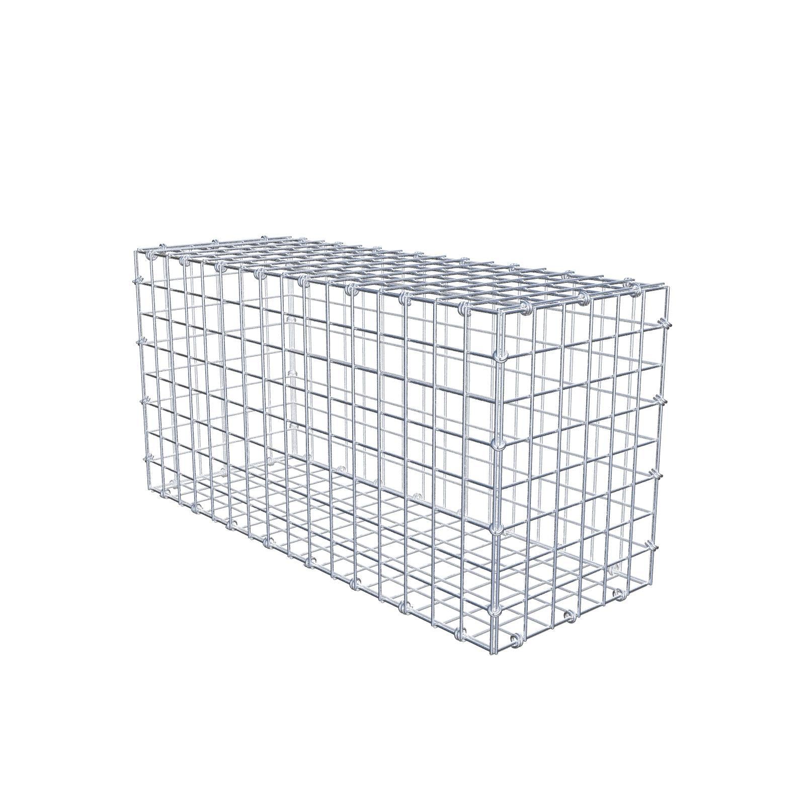 Gabbione 80 cm x 40 cm x 30 cm (L x H x P), maglia 5 x 5 cm, anello a spirale