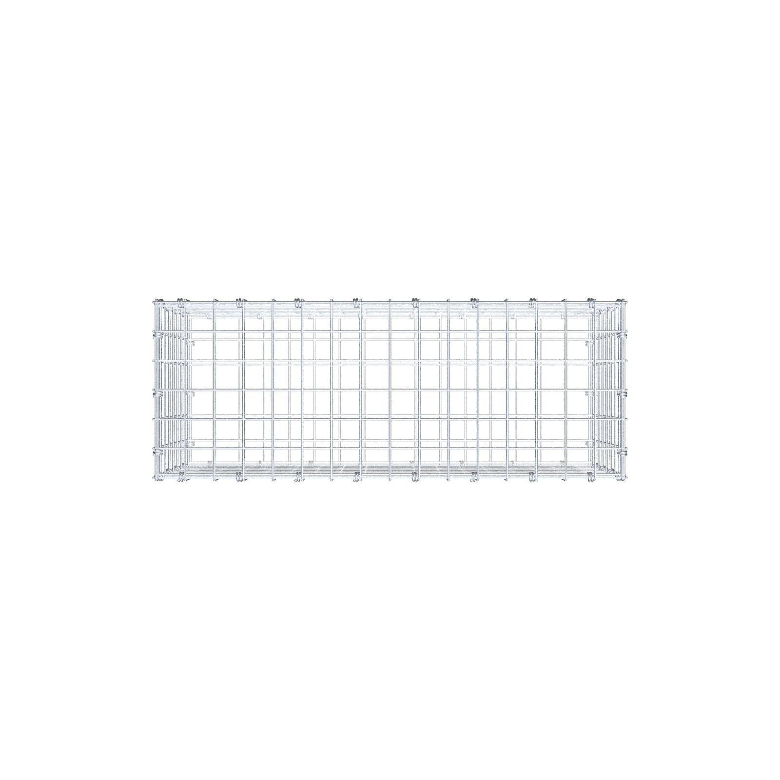 Gabion 80 cm x 40 cm x 30 cm (L x H x D), mesh size 5 x 5 cm, spiral ring
