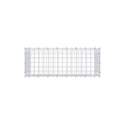 Gabion 80 cm x 40 cm x 30 cm (L x H x D), mesh size 5 x 5 cm, spiral ring