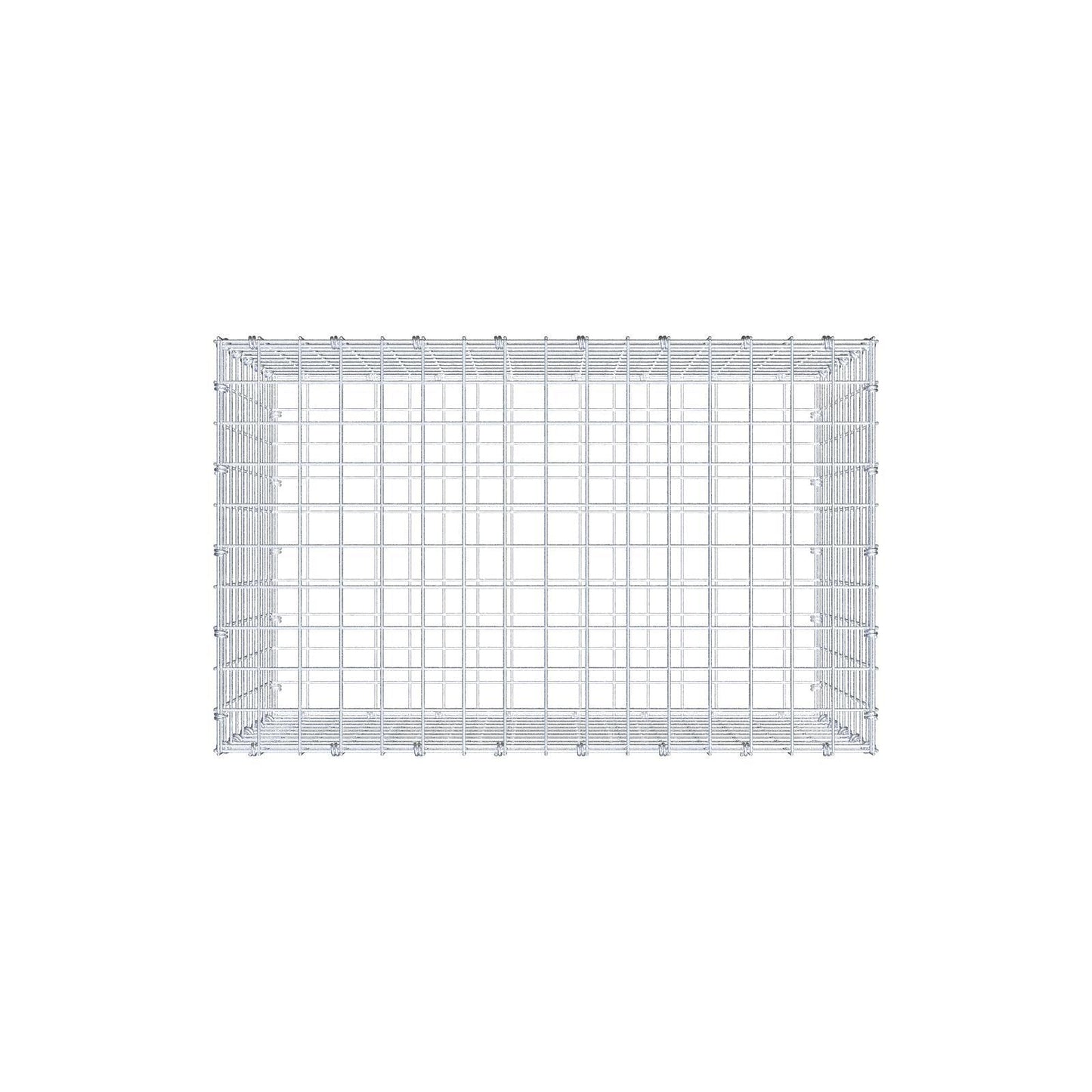 Gavión 80 cm x 50 cm x 50 cm (L x A x P), luz de malla 5 x 5 cm, anillo en espiral