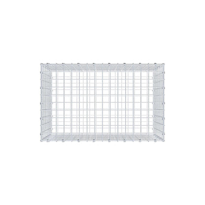 Gavión 80 cm x 50 cm x 50 cm (L x A x P), luz de malla 5 x 5 cm, anillo en espiral