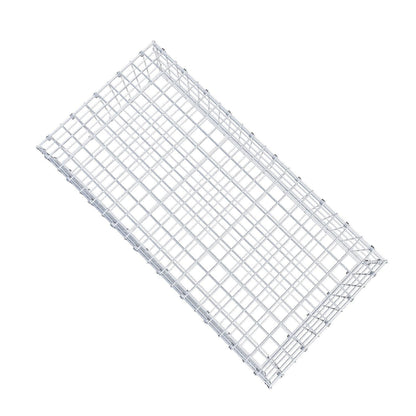 Gabion 100 cm x 20 cm x 50 cm (L x H x D), mesh size 5 x 5 cm, spiral ring