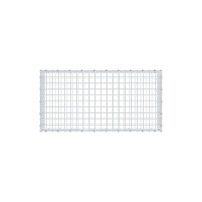 Gabion 100 cm x 20 cm x 50 cm (L x H x D), mesh size 5 x 5 cm, spiral ring