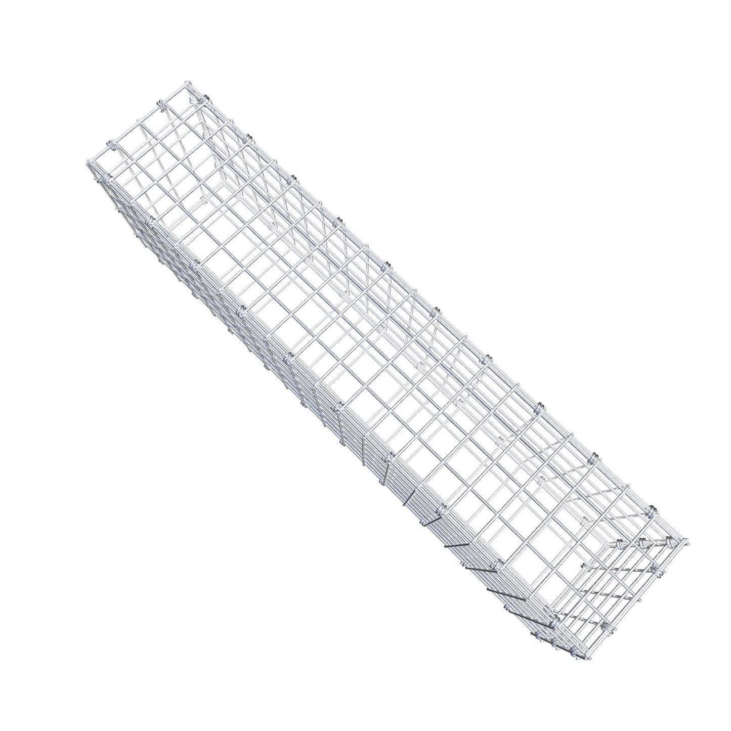 Gabione 100 cm x 30 cm x 20 cm (L x H x T), Maschenweite 5 x 5 cm, Spiralring