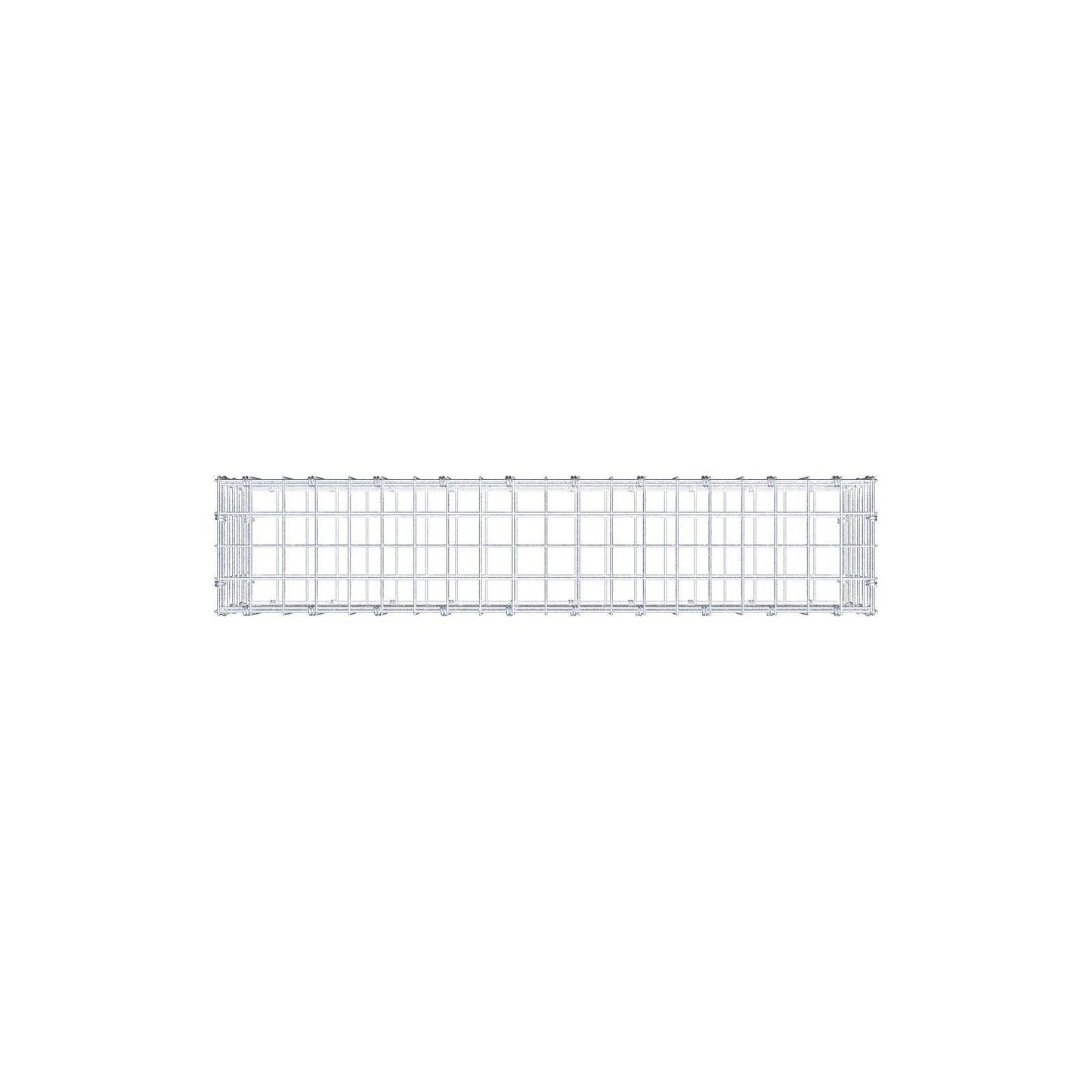 Gabione 100 cm x 30 cm x 20 cm (L x H x T), Maschenweite 5 x 5 cm, Spiralring