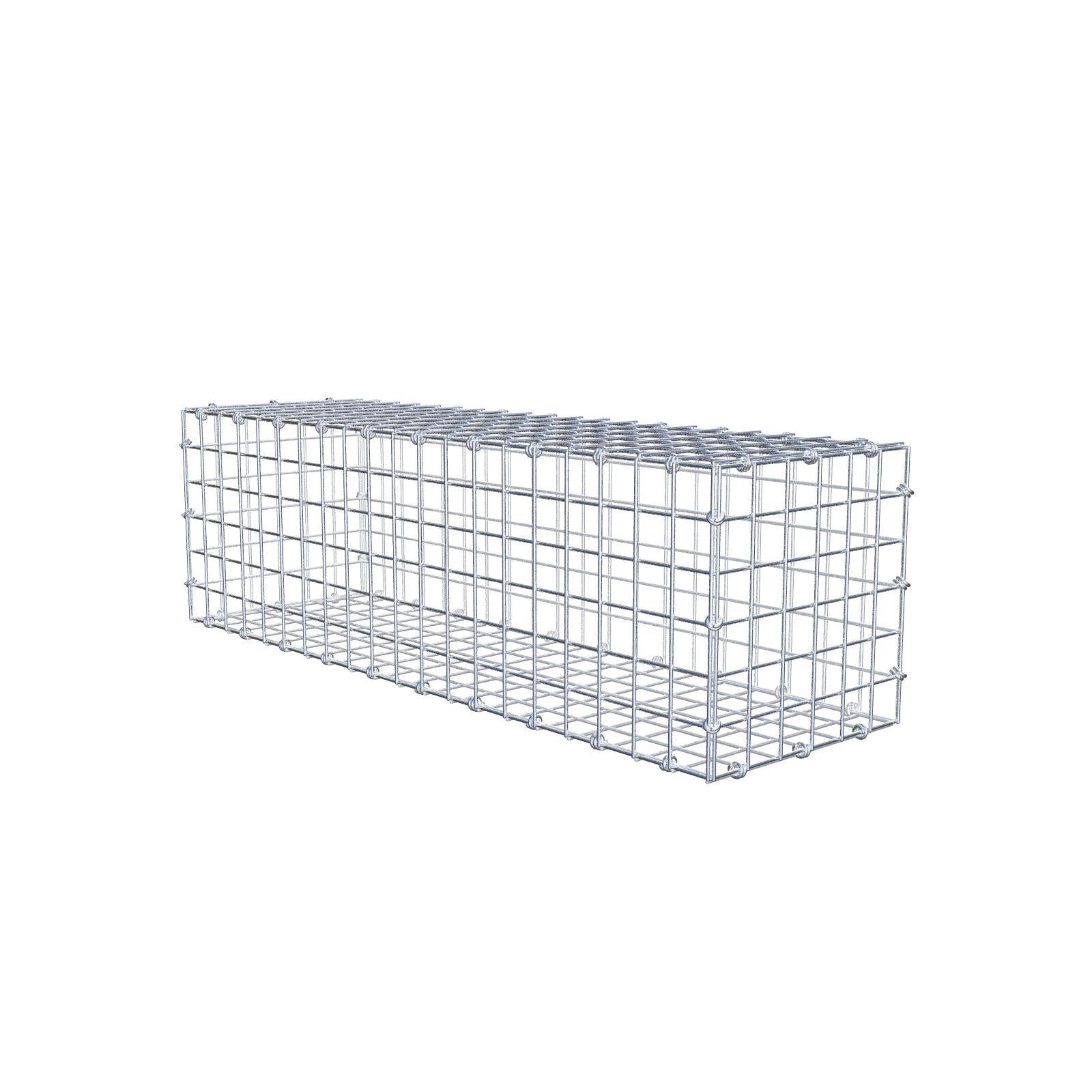 Gabião 100 cm x 30 cm x 30 cm (C x A x P), malhagem 5 x 5 cm, anel espiral