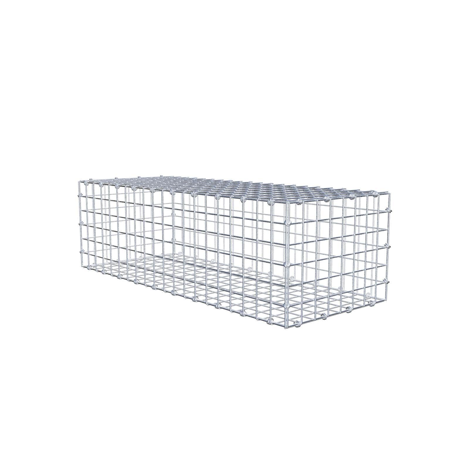 Gabião 100 cm x 30 cm x 40 cm (C x A x P), malhagem 5 x 5 cm, anel espiral