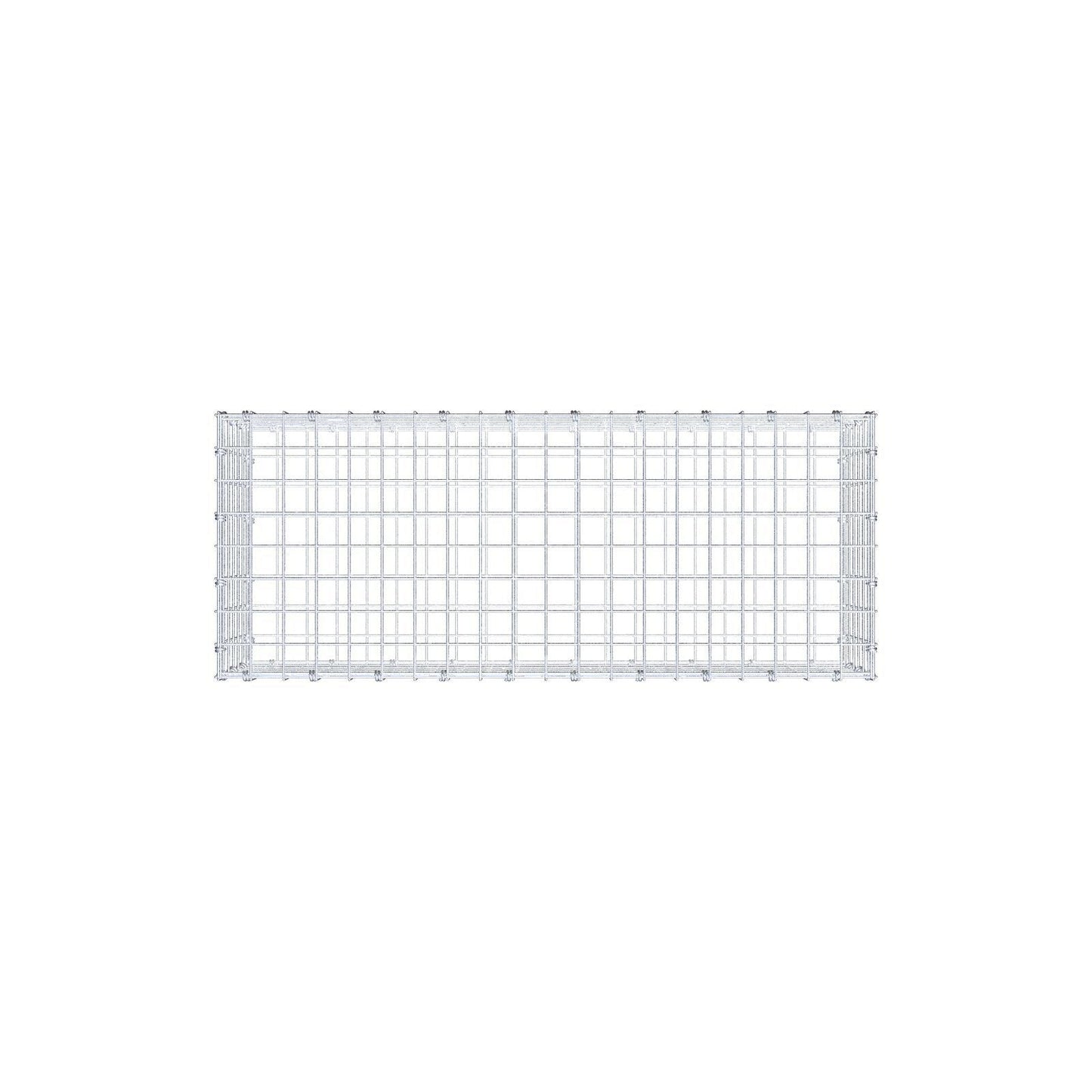 Gabione 100 cm x 30 cm x 40 cm (L x H x T), Maschenweite 5 x 5 cm, Spiralring