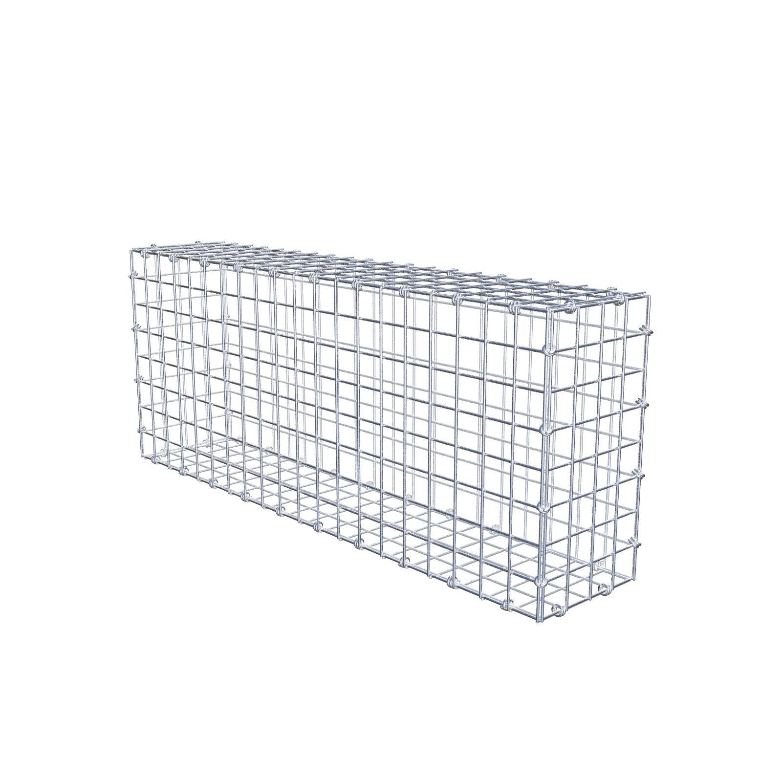 Gabião 100 cm x 40 cm x 20 cm (C x A x P), malhagem 5 x 5 cm, anel espiral