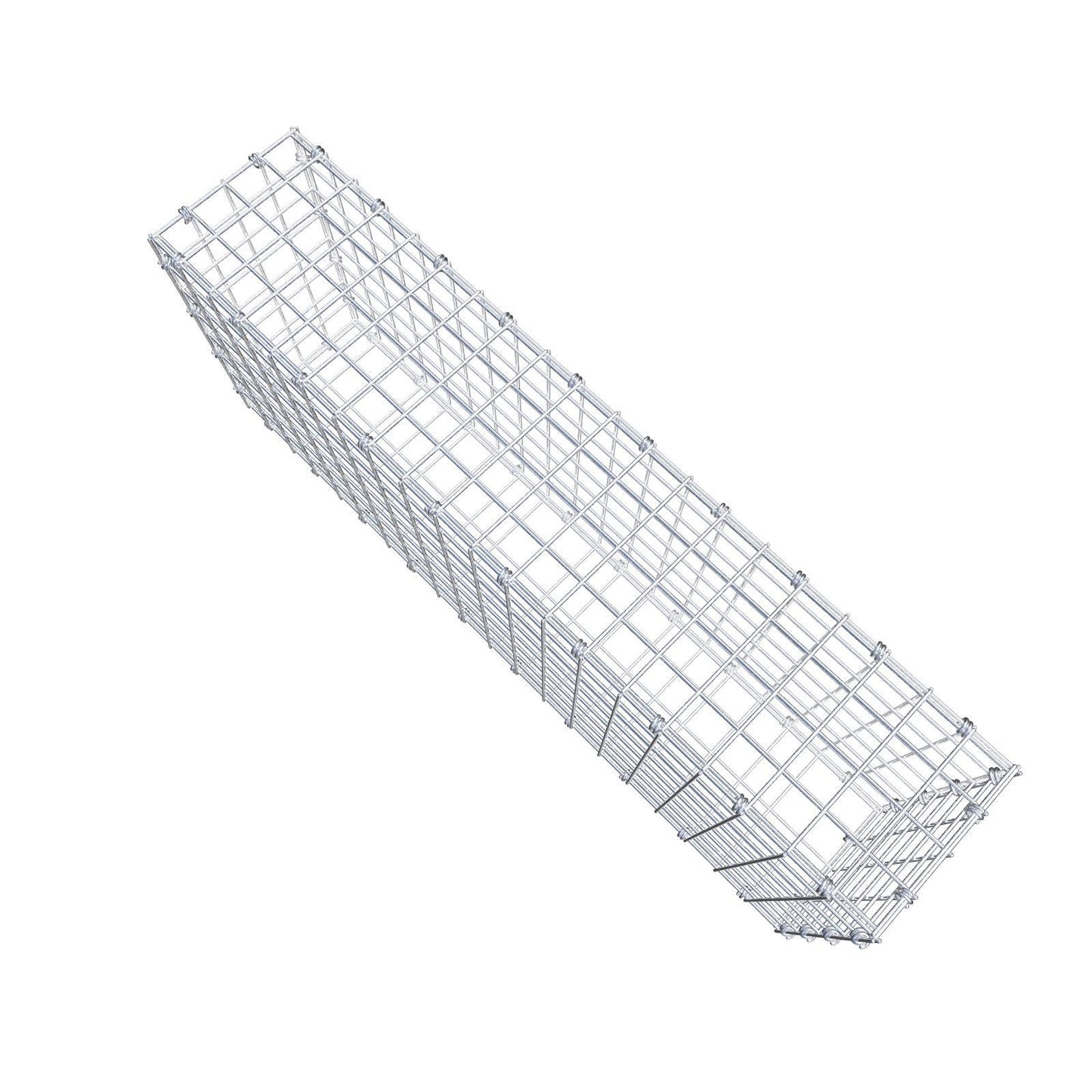 Gabione 100 cm x 40 cm x 20 cm (L x H x T), Maschenweite 5 x 5 cm, Spiralring