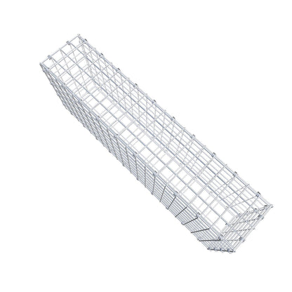 Gabione 100 cm x 40 cm x 20 cm (L x H x T), Maschenweite 5 x 5 cm, Spiralring