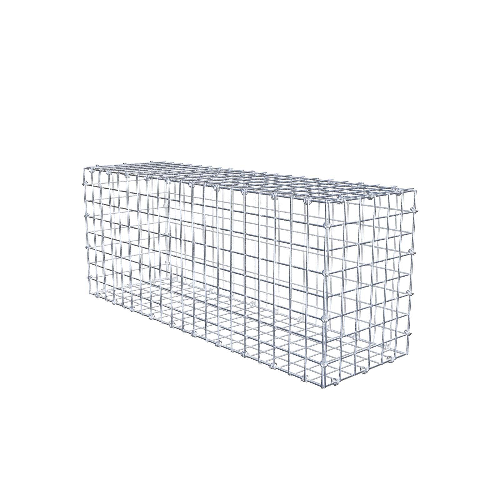 Gabião 100 cm x 40 cm x 30 cm (C x A x P), malhagem 5 x 5 cm, anel espiral