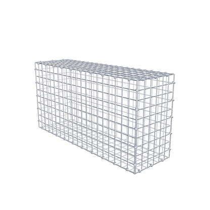 Gabione 100 cm x 50 cm x 30 cm (L x H x T), Maschenweite 5 x 5 cm, Spiralring