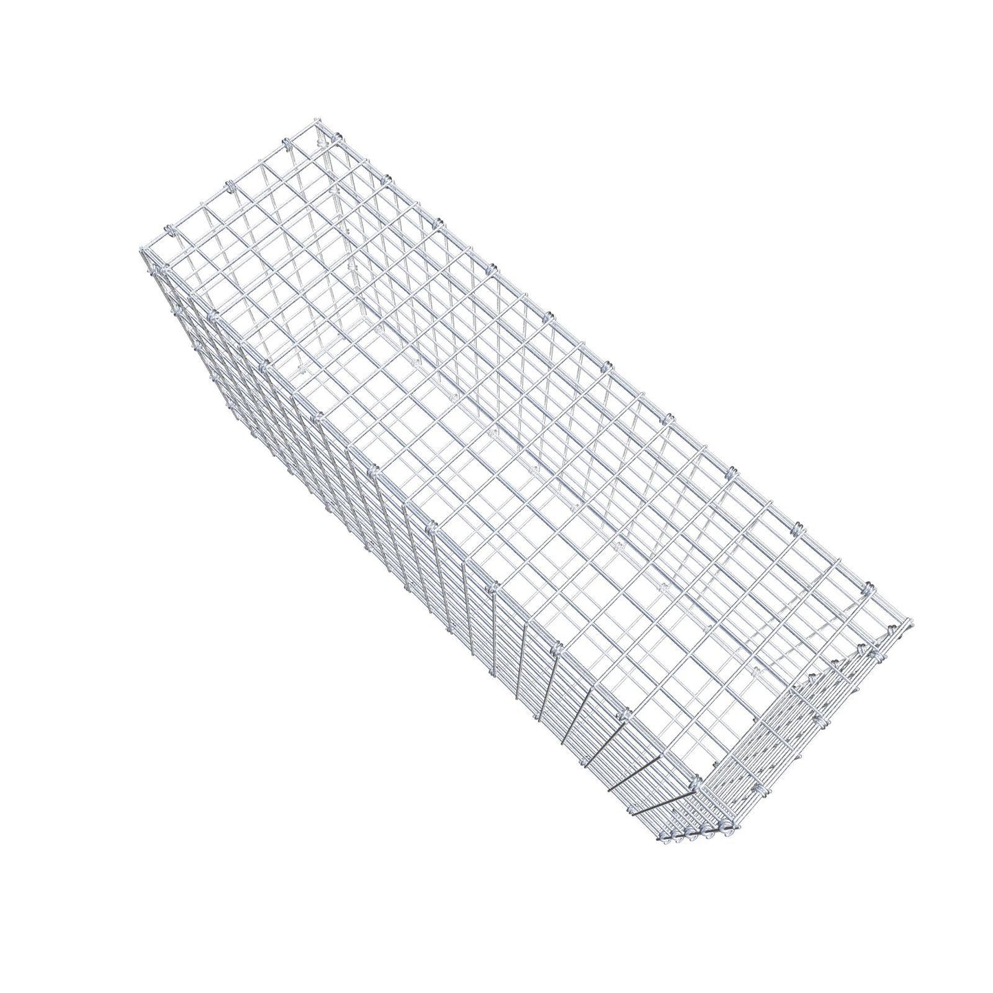 Gabione 100 cm x 50 cm x 30 cm (L x H x T), Maschenweite 5 x 5 cm, Spiralring