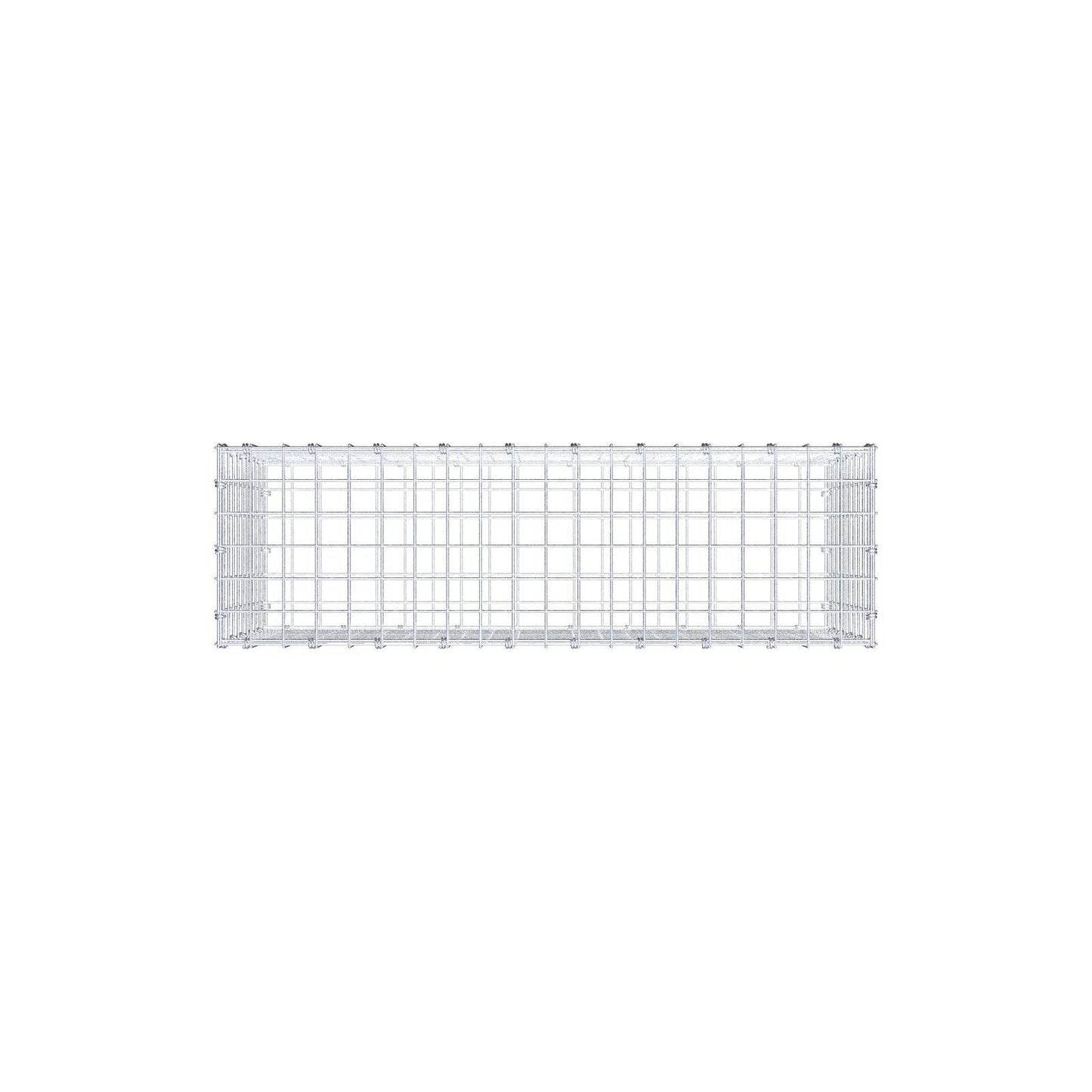 Gabione 100 cm x 50 cm x 30 cm (L x H x T), Maschenweite 5 x 5 cm, Spiralring