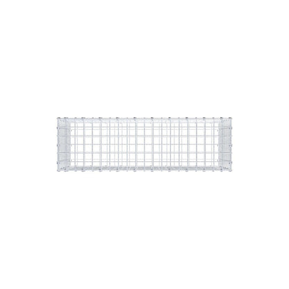 Gabione 100 cm x 50 cm x 30 cm (L x H x T), Maschenweite 5 x 5 cm, Spiralring