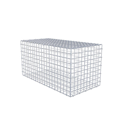 Gabion 100 cm x 50 cm x 50 cm (L x H x D), mesh size 5 x 5 cm, spiral ring