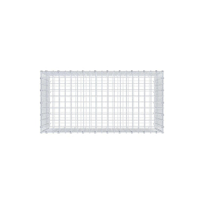 Gabion 100 cm x 50 cm x 50 cm (L x H x D), mesh size 5 x 5 cm, spiral ring