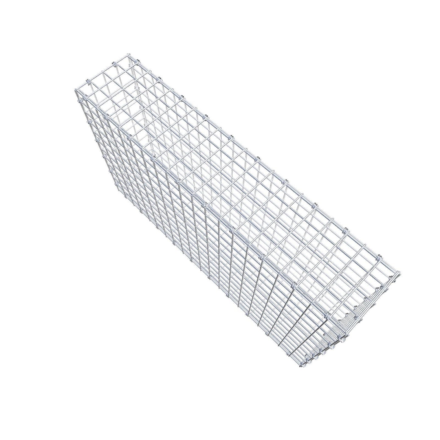Gabion 100 cm x 60 cm x 20 cm (L x H x P), mailles 5 x 5 cm, anneau en spirale