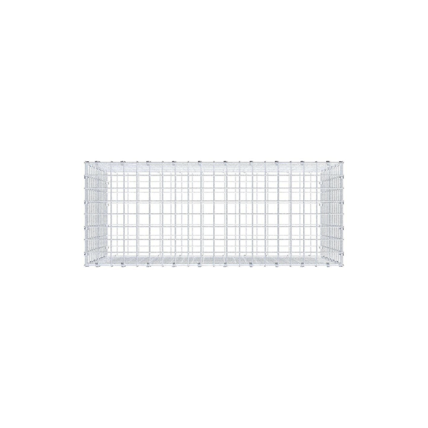 Gabione 100 cm x 60 cm x 40 cm (L x H x T), Maschenweite 5 x 5 cm, Spiralring