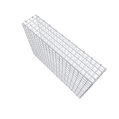 Gabion 100 cm x 70 cm x 20 cm (L x H x D), maskestørrelse 5 x 5 cm, spiralring
