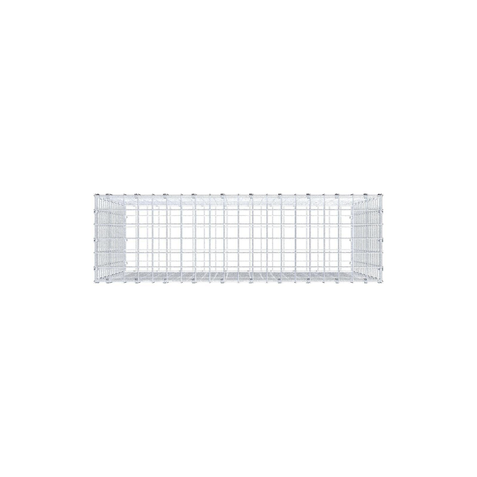 Schanskorf 100 cm x 80 cm x 30 cm (L x H x D), maaswijdte 5 x 5 cm, spiraalring