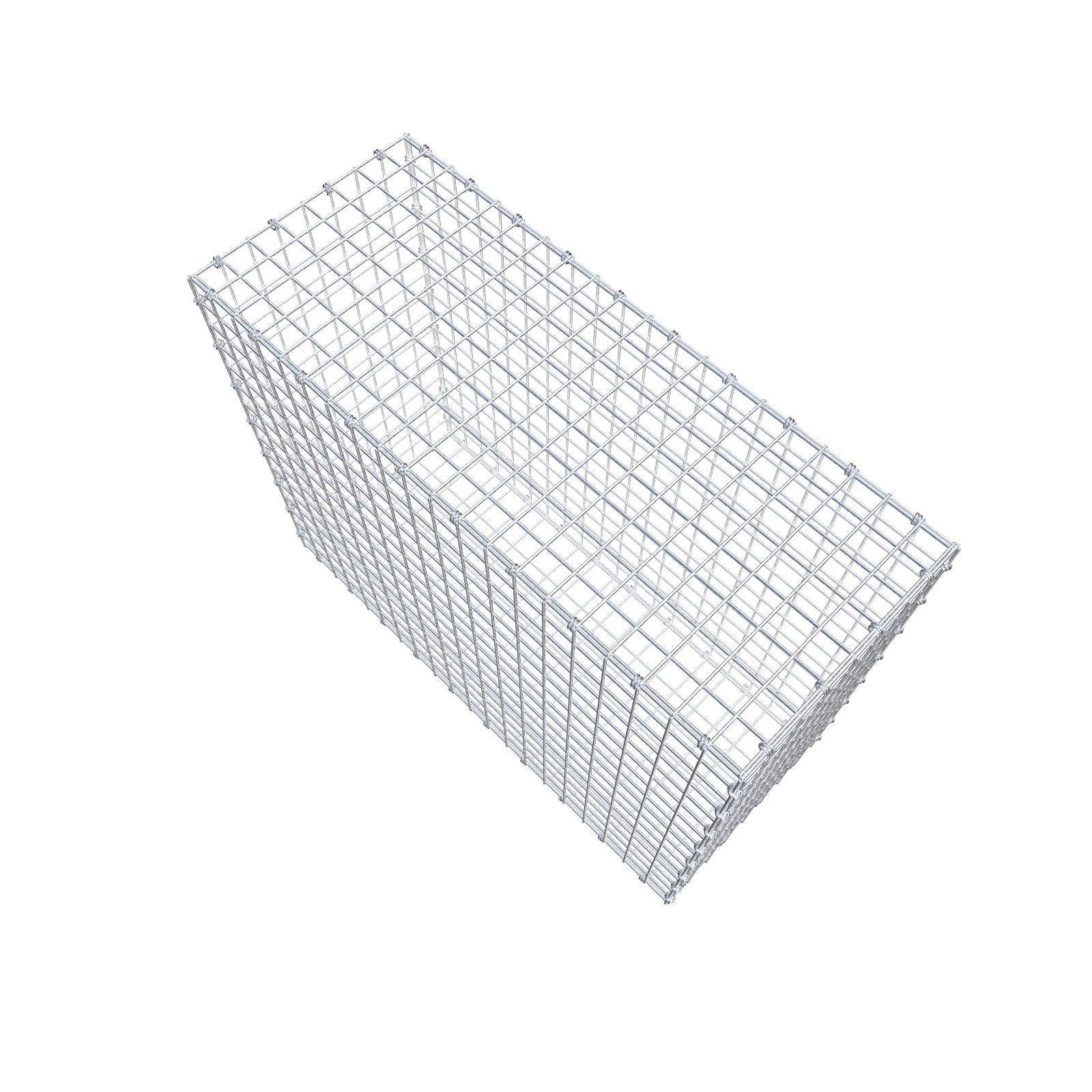 Gabião 100 cm x 80 cm x 40 cm (C x A x P), malhagem 5 x 5 cm, anel espiral