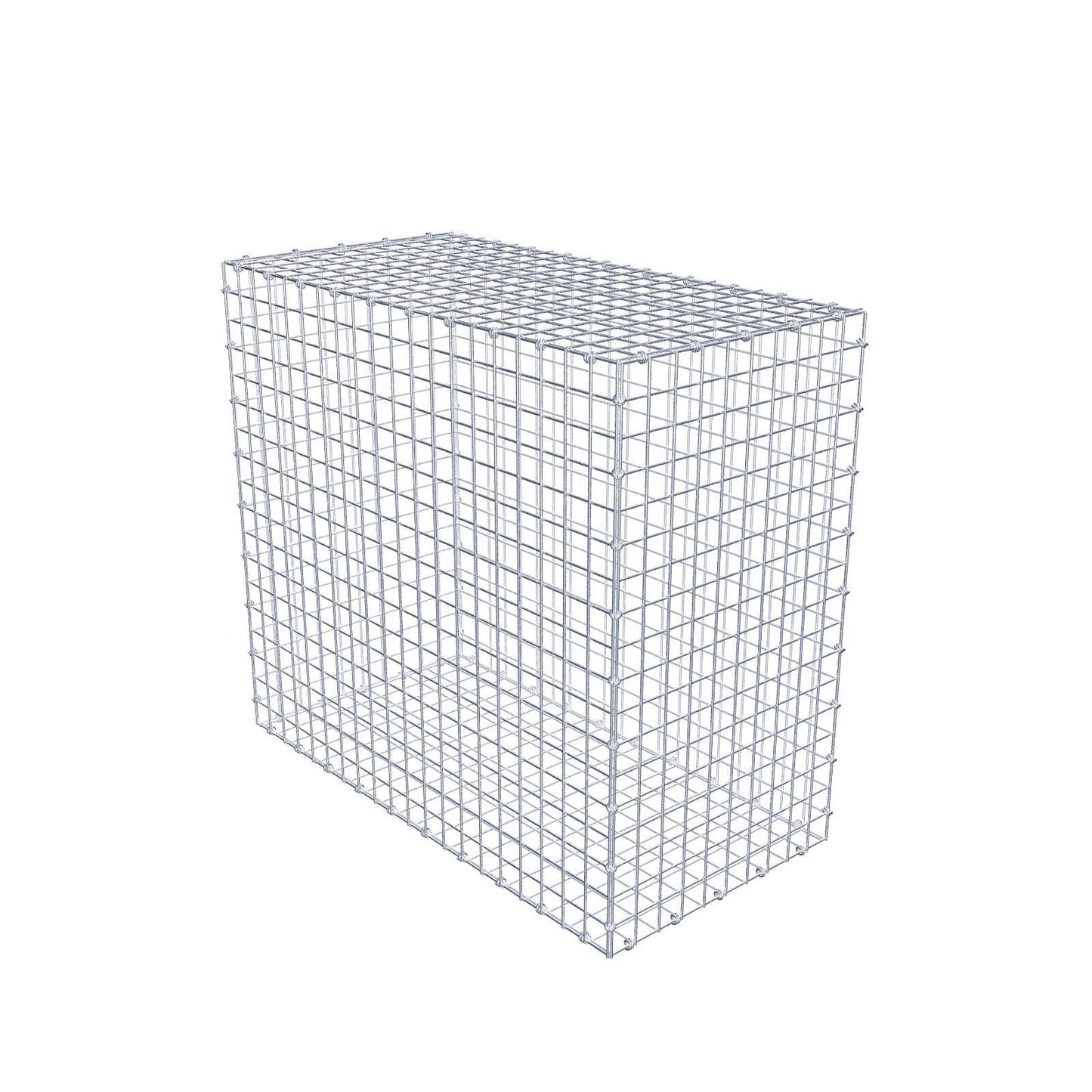 Gabione 100 cm x 90 cm x 50 cm (L x H x T), Maschenweite 5 x 5 cm, Spiralring
