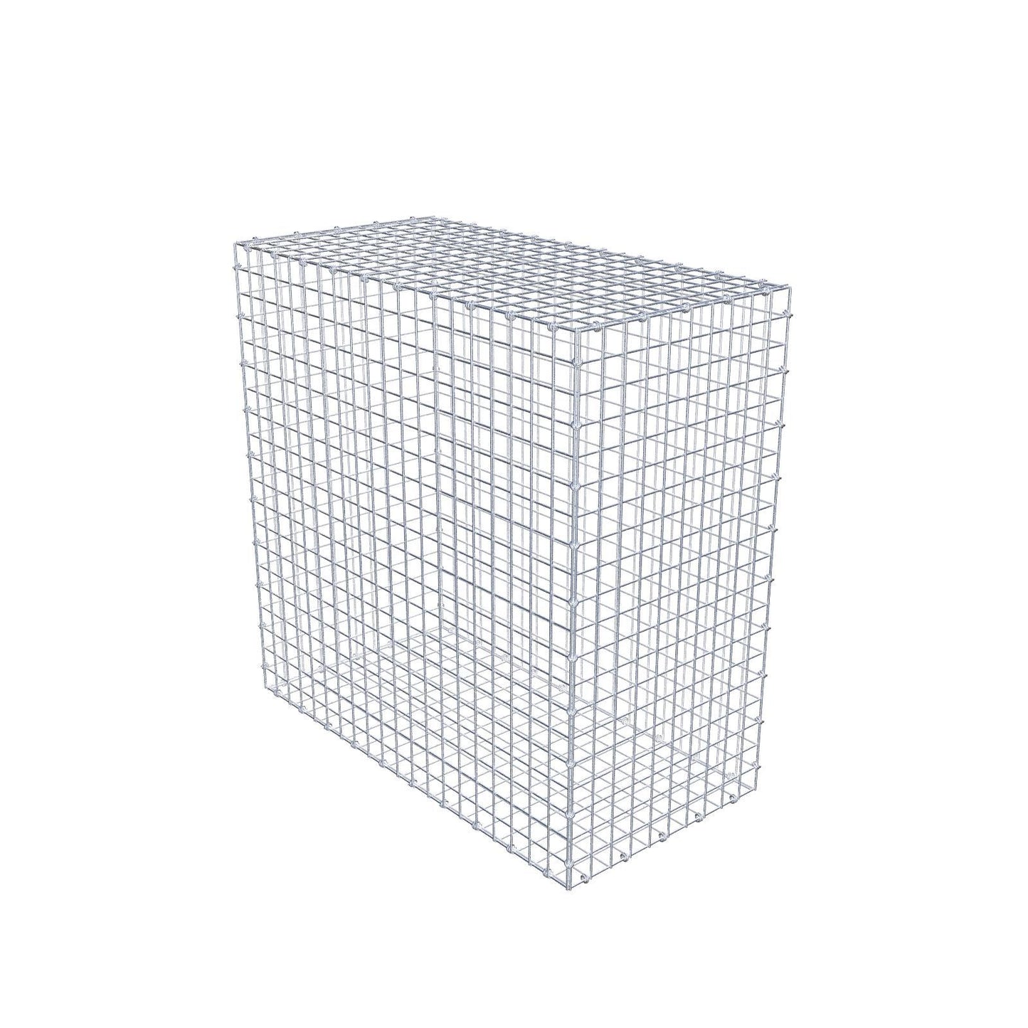 Gabione 100 cm x 100 cm x 50 cm (L x H x T), Maschenweite 5 x 5 cm, Spiralring