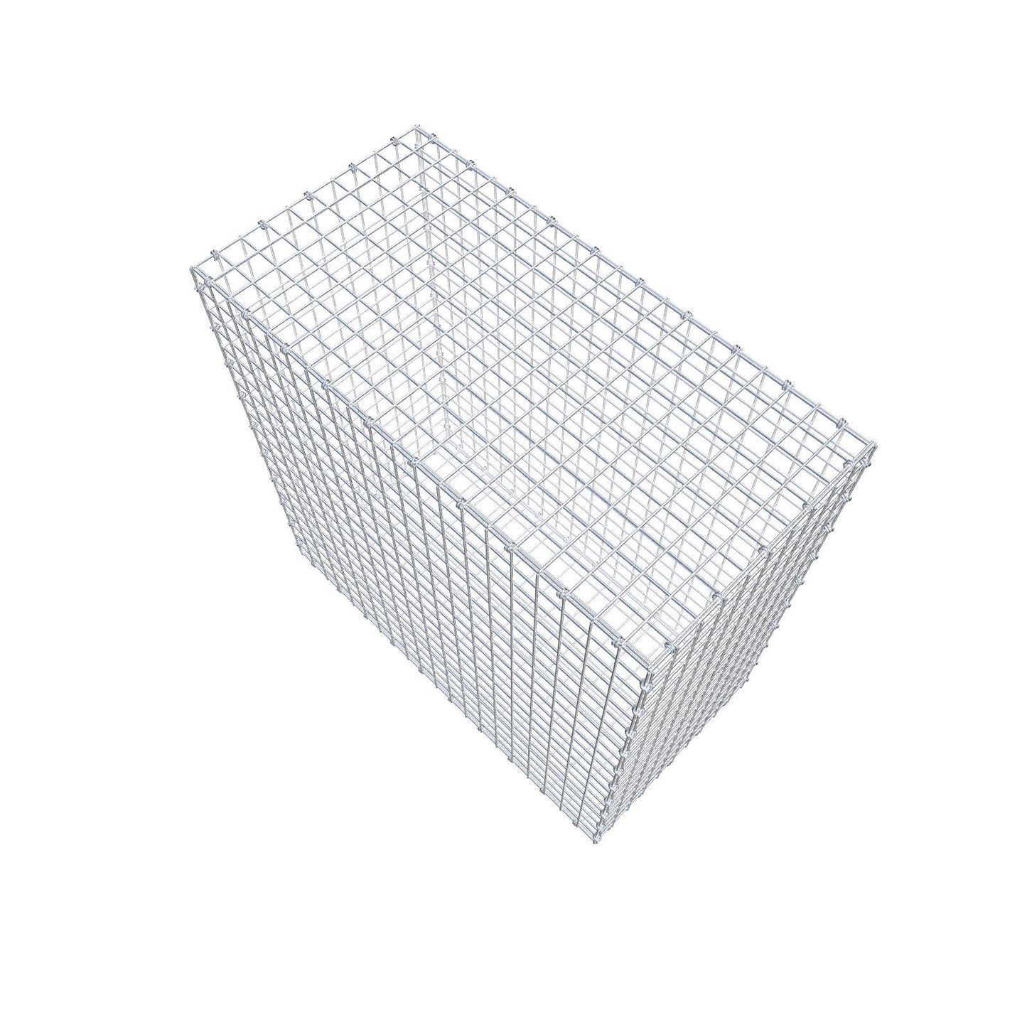 Gabione 100 cm x 100 cm x 50 cm (L x H x T), Maschenweite 5 x 5 cm, Spiralring