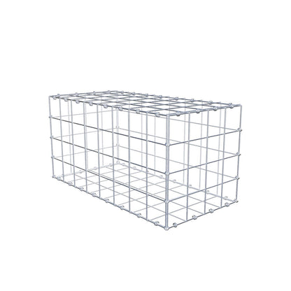 Gabion 80 cm x 40 cm x 40 cm (L x H x D), maskestørrelse 10 x 10 cm, spiralring