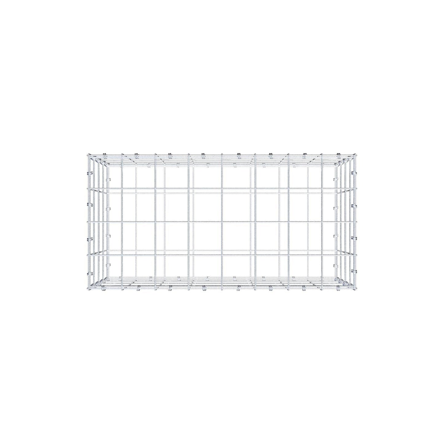 Gabion 80 cm x 40 cm x 40 cm (L x H x D), maskestørrelse 10 x 10 cm, spiralring