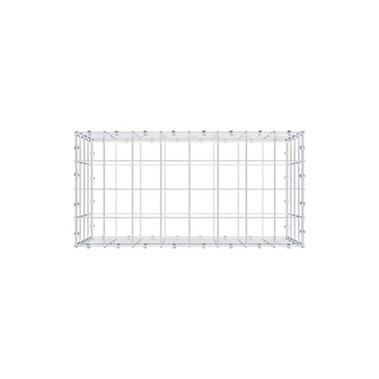 Gabion 80 cm x 40 cm x 40 cm (L x H x D), maskestørrelse 10 x 10 cm, spiralring