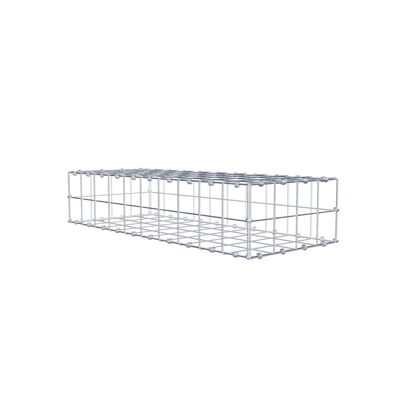 Schanskorf 100 cm x 20 cm x 40 cm (L x H x D), maaswijdte 10 x 10 cm, spiraalring