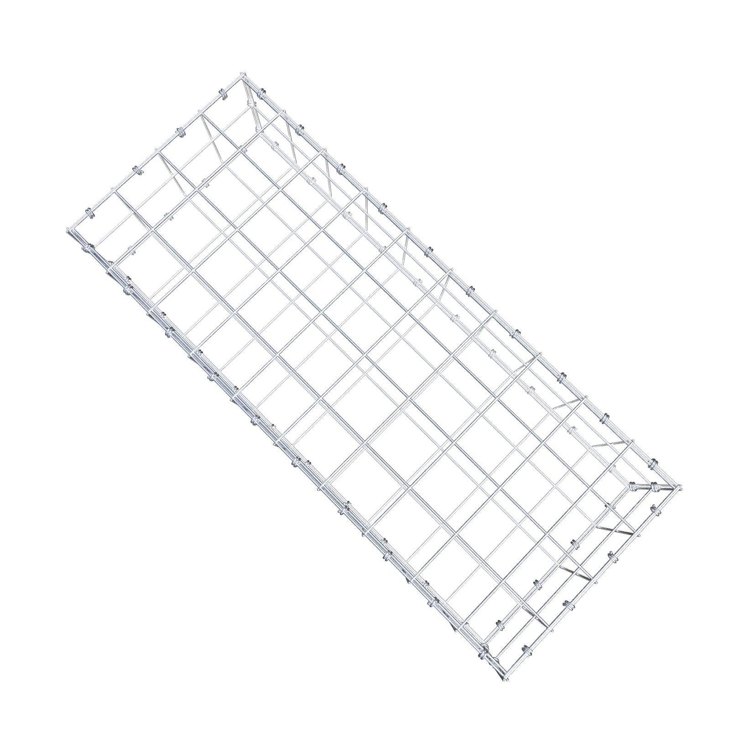 Gabion 100 cm x 20 cm x 40 cm (L x H x D), mesh size 10 x 10 cm, spiral ring