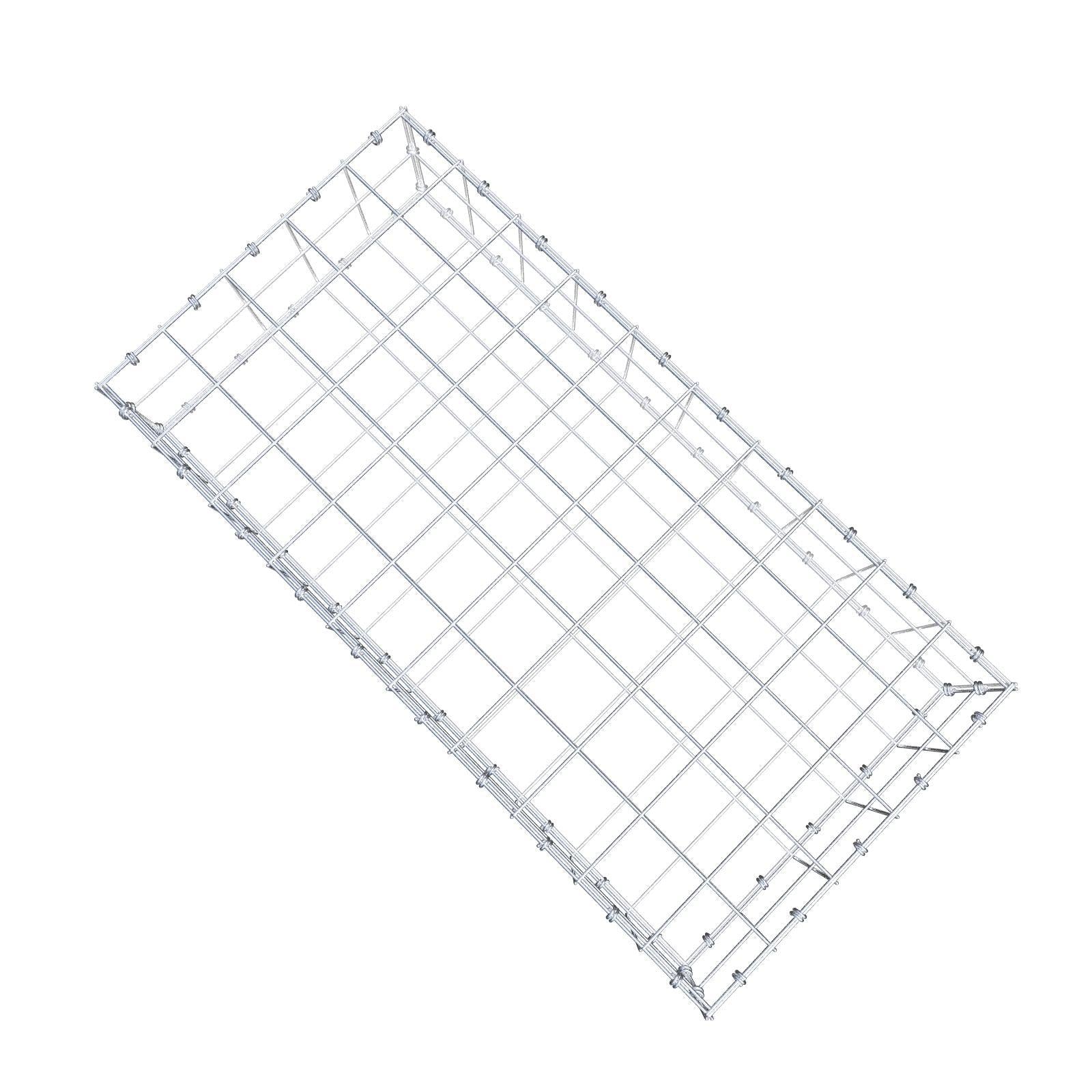 Gabion 100 cm x 20 cm x 50 cm (L x H x D), mesh size 10 x 10 cm, spiral ring