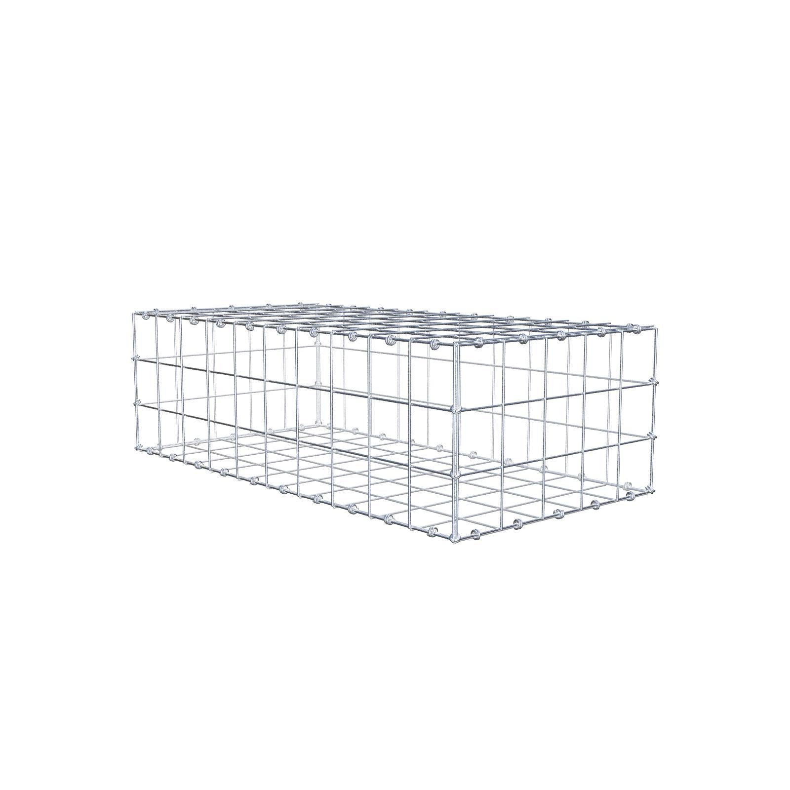 Schanskorf 100 cm x 30 cm x 50 cm (L x H x D), maaswijdte 10 x 10 cm, spiraalring