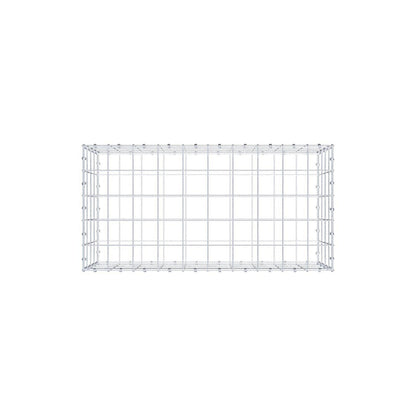 Gavión 100 cm x 40 cm x 50 cm (L x A x P), luz de malla 10 x 10 cm, anillo en espiral