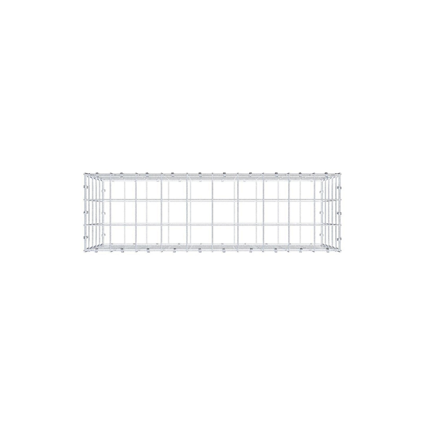 Gabione 100 cm x 50 cm x 30 cm (L x H x T), Maschenweite 10 x 10 cm, Spiralring