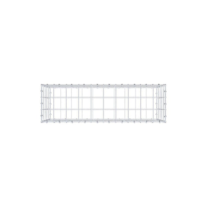 Gabione 100 cm x 50 cm x 30 cm (L x H x T), Maschenweite 10 x 10 cm, Spiralring