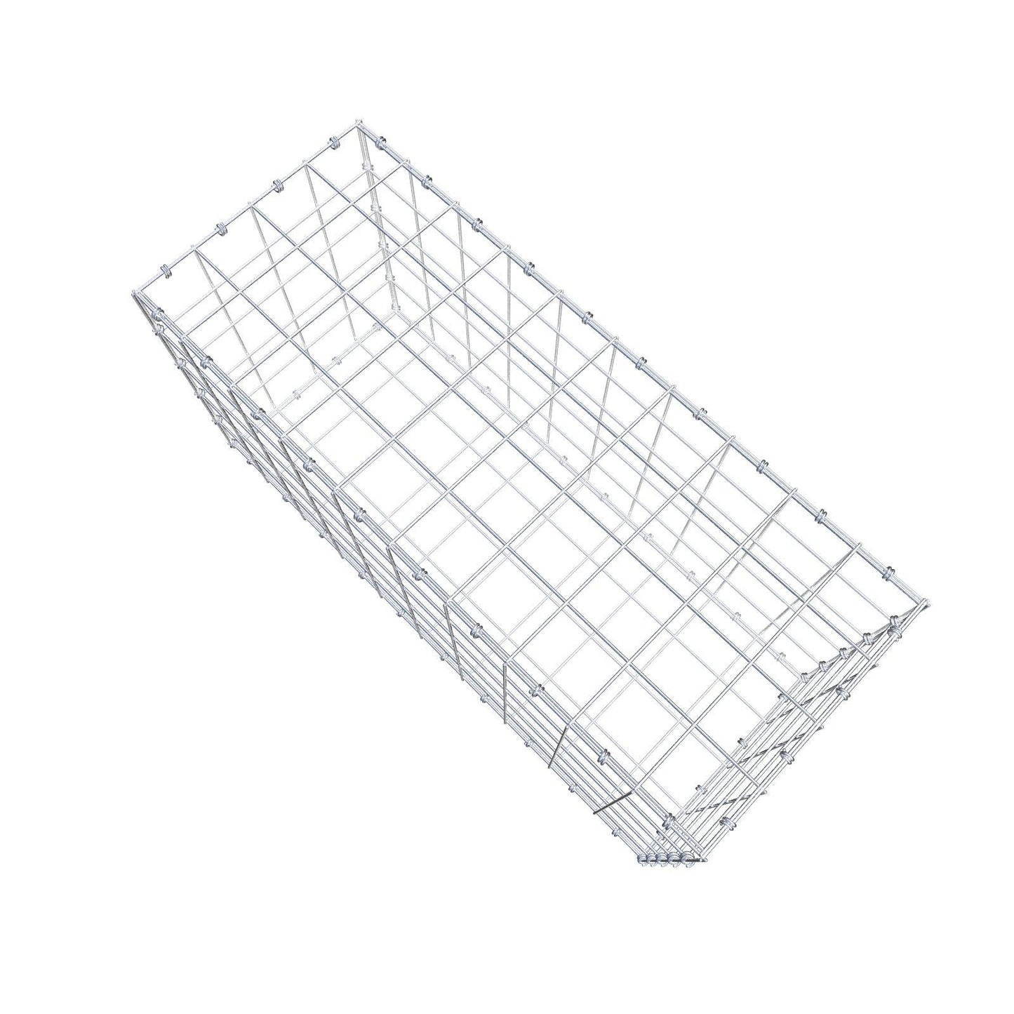 Gabion 100 cm x 50 cm x 40 cm (L x H x D), mesh size 10 x 10 cm, spiral ring